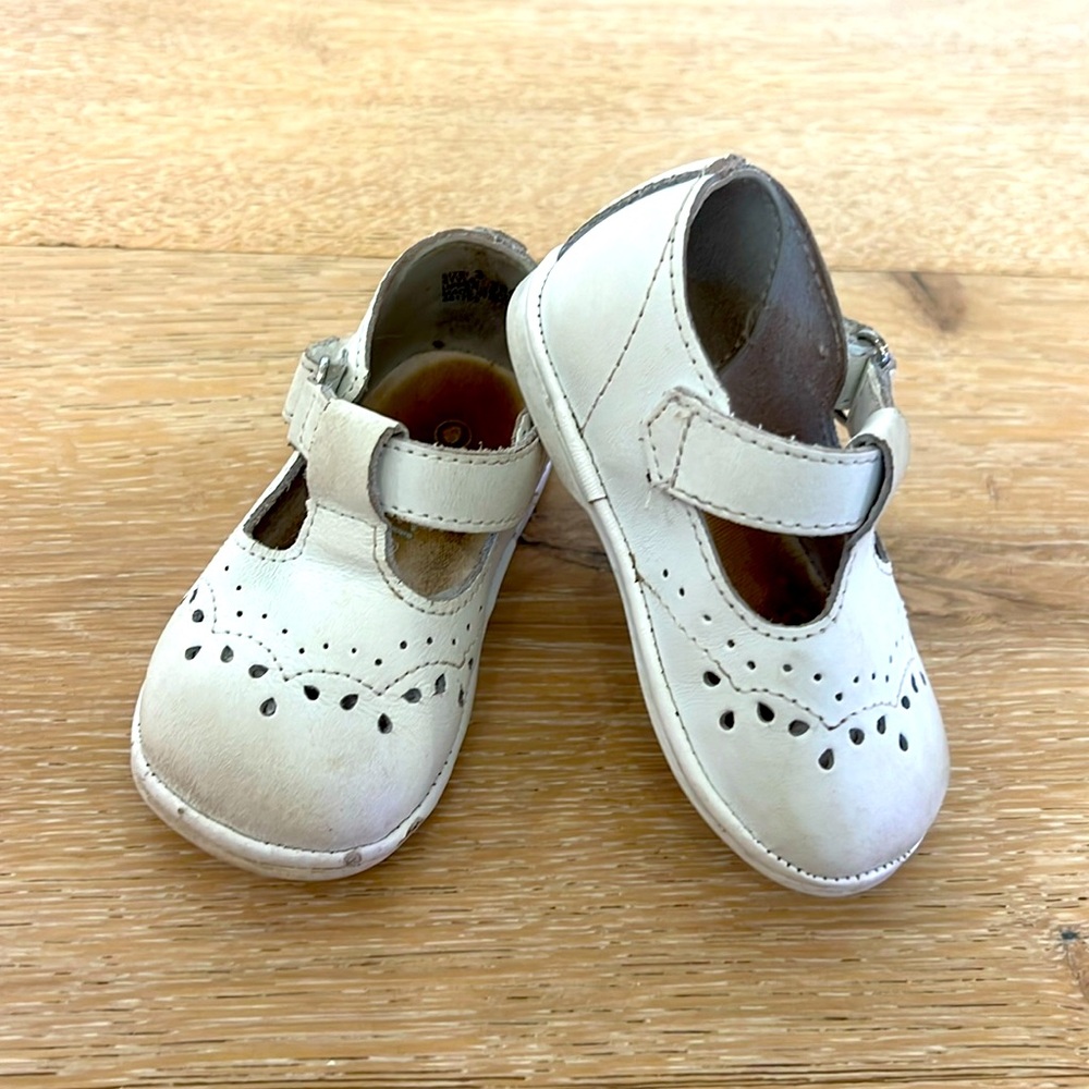 White Leather Baby Sandals